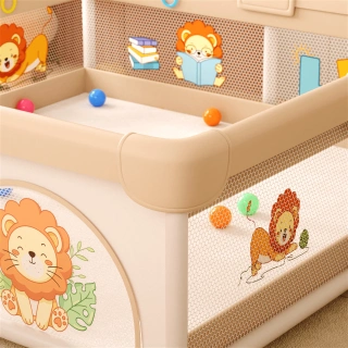 Мека ограда LEO FUN M – 150x180 см, модел с лъвчета | SONNE1317 - 9