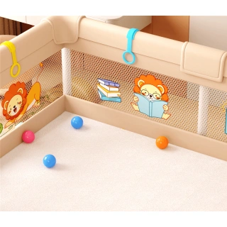 Детска мека ограда LEO FUN L – 150x200 см с цветен дизайн | SONNE1318 - 13