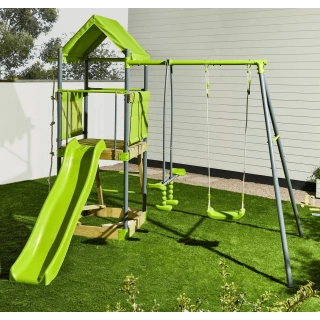 Green For Swing Set – Комплект с люлки и пързалка за двор | SONNE1324 - 3