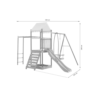 ActiveNest – Модулна площадка с люлки и стена за катерене | SONNE1325 - 9