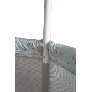 Кръгъл мини батут с обезопасителна мрежа, баскетболен кош | SONNE1329 - 7