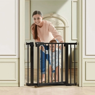 Черна преграда за стълби с удължение 7см. + 14см. в сет | SONNE1333 - 2