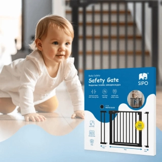 Черна преграда за стълби с удължение 7см. + 14см. в сет | SONNE1333 - 3