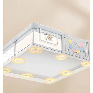 Бебешка ограда Animal World – Grey с магнитна дъска и кош | SONNE1357 - 9