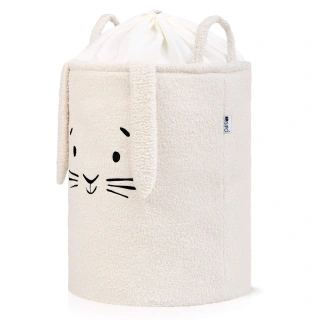 Kош за съхранение на играчки xl с връзка, кремаво зайчe | SONNE1365 - 11
