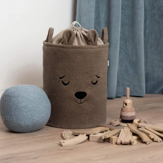 Кош за съхранение на играчки xl с връзка, кафяво мече | SONNE1367 - 6