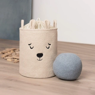 Кош за съхранение на играчки xl с връзка, бежово мече | SONNE1368 - 7