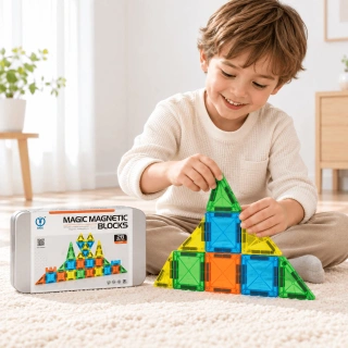 Магнитен конструктор за деца Magic Magnetic Blocks, 28 части | SONNE1374 - 3