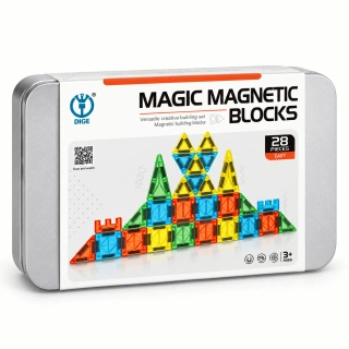 Магнитен конструктор за деца Magic Magnetic Blocks, 28 части | SONNE1374 - 4