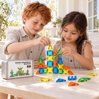 Magic Magnetic Blocks – Творчески комплект, 60 части | SONNE1376 - 3