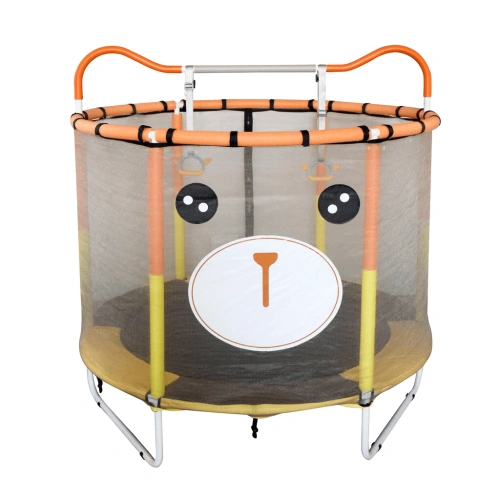 Мини трамплин 140 см с мрежа, топки и кош за деца | SONNE1330