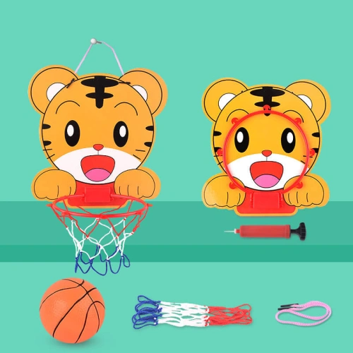 Мини трамплин 140 см с мрежа, топки и кош за деца