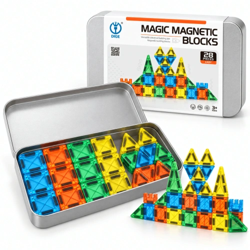 Магнитен конструктор за деца Magic Magnetic Blocks, 28 части | SONNE1374