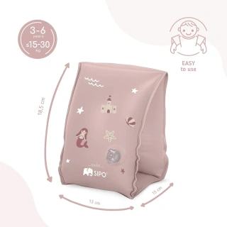 Надуваеми плувни раменки за деца 3-6 години Pink | SONNE1417 - 2
