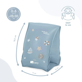 Детски пояс за ръце SIPO Blue 3–6 години (15–30 кг) | SONNE1419 - 6