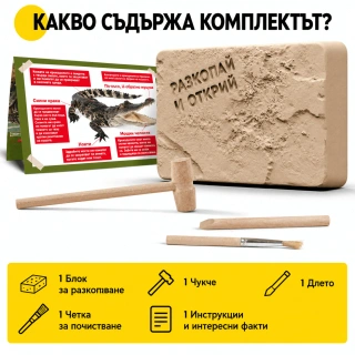 Археологически комплект за разкопки „Скелет на крокодил“ – открий, сглоби и изследвай | SONNE1428 - 2