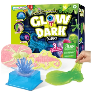 Детски STEM комплект Glow in the Dark Science – 3 светещи експеримента | SONNE1441 - 1