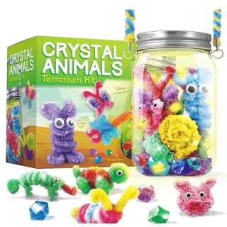 Детски STEM комплект Crystal Animals Terrarium Kit – отгледай 12 кристални животни | SONNE1451 - 1