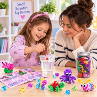 Детски STEM комплект Crystal Animals Terrarium Kit – отгледай 12 кристални животни | SONNE1451 - 6