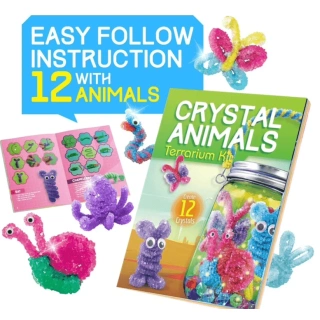 Детски STEM комплект Crystal Animals Terrarium Kit – отгледай 12 кристални животни | SONNE1451 - 9