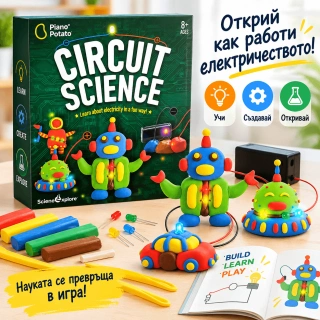STEM комплект Piano Potato Circuit Science – електрически вериги с проводима глина | SONNE1456 - 2