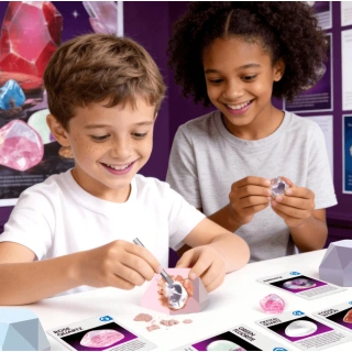 Детски STEM комплект за разкопки GEMS – открий 12 истински скали и минерали | SONNE1462 - 6