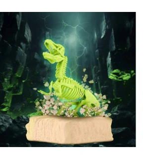 Детски STEM комплект за разкопки Glow in the Dark Dino – сглоби светещ скелет на динозавър | SONNE1467 - 6