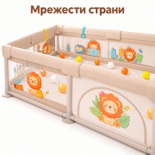 Sonne Savaro XL – Бебешка мека ограда за игра 120×180 см | SONNE1485 - 2
