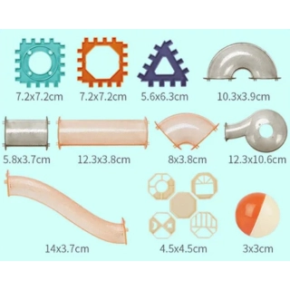 Детски образователен конструктор с плочки Bizkit 156 части | Sonne279 - 6