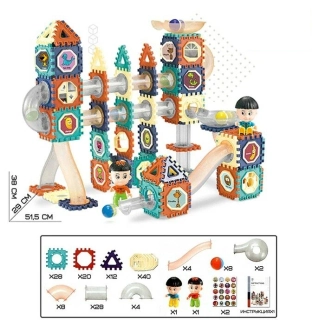 Детски образователен конструктор с плочки Bizkit 156 части | Sonne279 - 2