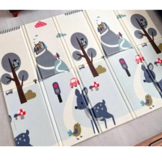 Детско двустранно килимче Сърничка 150х200x1.5 см | Purple150x200x1,5 см - 3