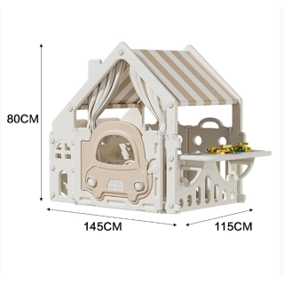 Бебешка къща за игра с тента и органайзер за играчки | Sonne721 - 2