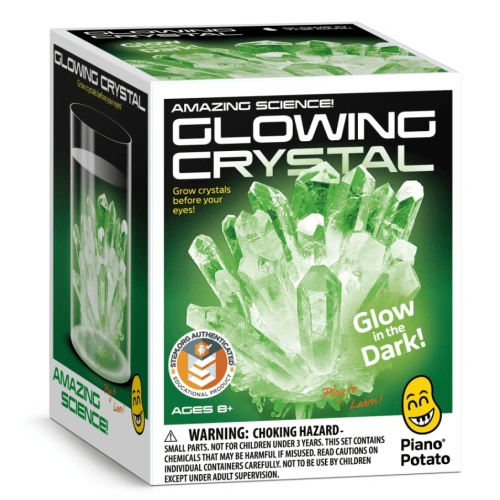 Детски STEM комплект Piano Potato Glowing Crystal – отгледай свой светещ кристал