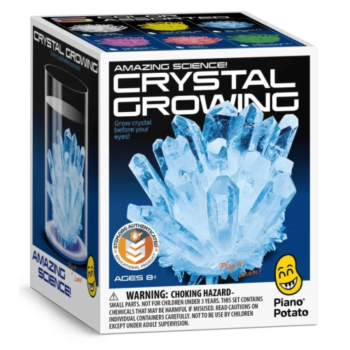 Детски STEM комплект Piano Potato Crystal Growing – отгледай свой син кристал