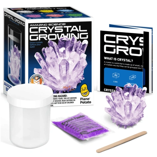 Детски STEM комплект Piano Potato Crystal Growing – отгледай свой лилав кристал | SONNE1445