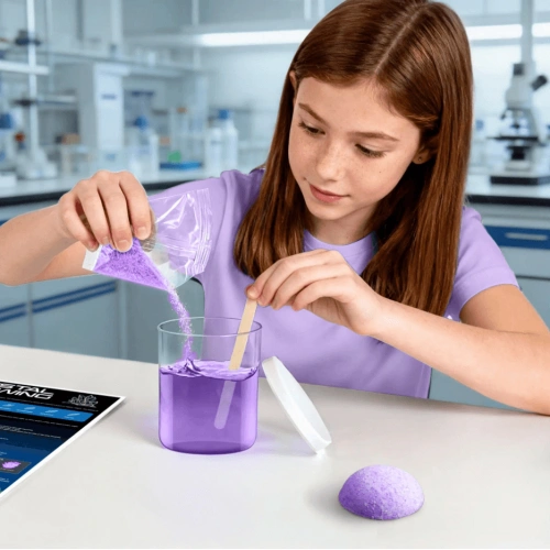 Детски STEM комплект Piano Potato Crystal Growing – отгледай свой лилав кристал
