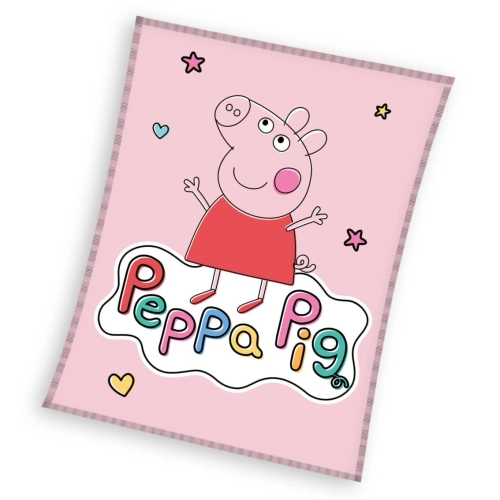 Детско одеяло Peppa Pig Happy 110x140cm | PP224051-KOC