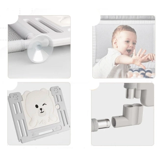 Бебешка ограда с врата Ivy mint в зелен цвят 180*200*65 | Sonne367 - 3