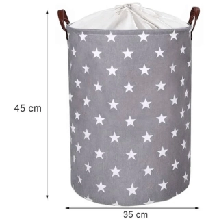 Сгъваема кошница за съхранение на играчки Звездички | BT007 - 2