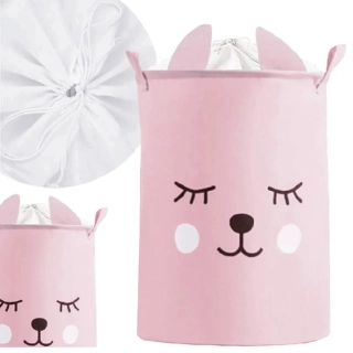 Сгъваема кошница за съхранение на играчки розово мече 43 L | BT035 - 4