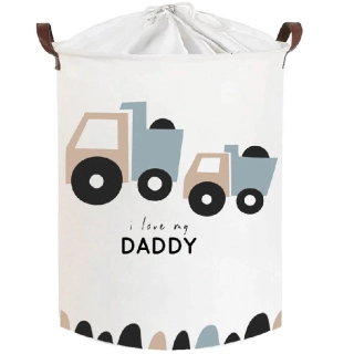 Кошница за съхранение на играчки, шнур, 43 L, камиони | SBT41 - 1