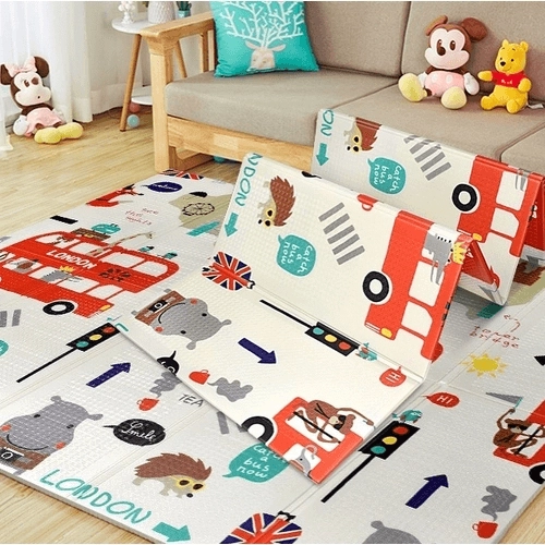 Бебешко меко килимче Великобритания / Град 180*200*1.5 | Sonne342 - 3