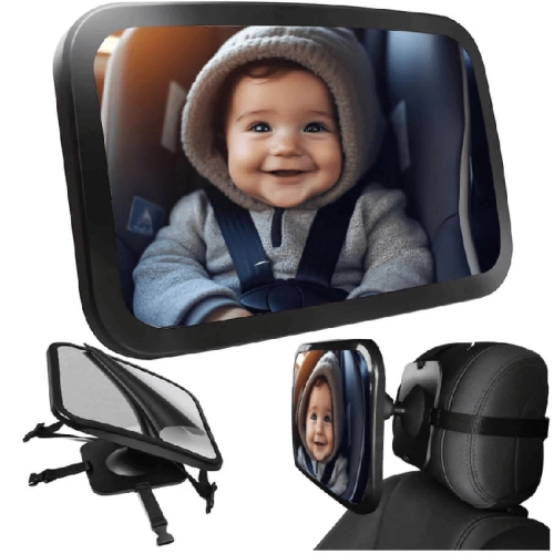 Бебешко огледало за задна седалка, черно | SBS-SM30 - 2
