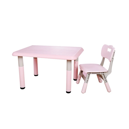Детски комплект регулируема маса и стол Sonne Розова | Sonne18-2 - 5
