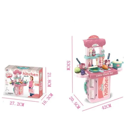 Детска розова кухня Little Chefs Set | Sonne100 - 4