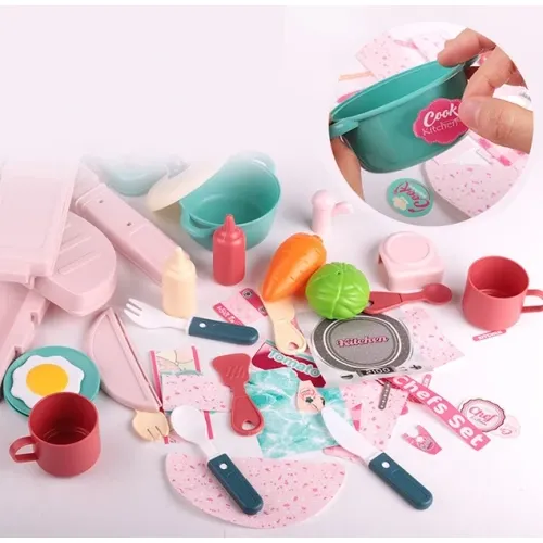 Детска розова кухня Little Chefs Set | Sonne100 - 5