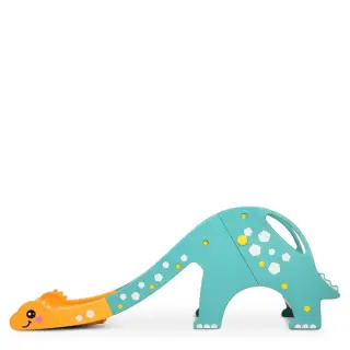 Детска пързалка Жирафчо тюркоаз цвят с баскетболен кош | Sonne208 - 1