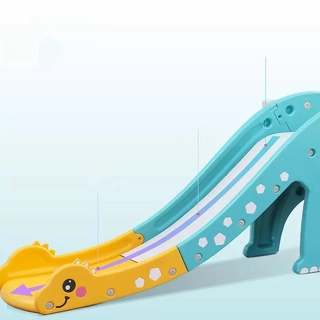 Детска пързалка Жирафчо тюркоаз цвят с баскетболен кош | Sonne208 - 4