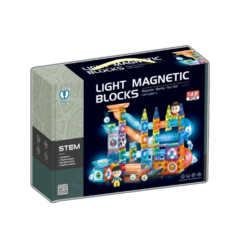 Детска игра с магнитни елементи и светещо топче Joy, 142 части | Sonne322 - 2