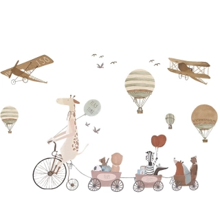 Стикери за стена Жираф и Приятели за детска стая | SONNE932 - 3